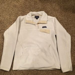 Patagonia Re-tool Pullover Snap T  White